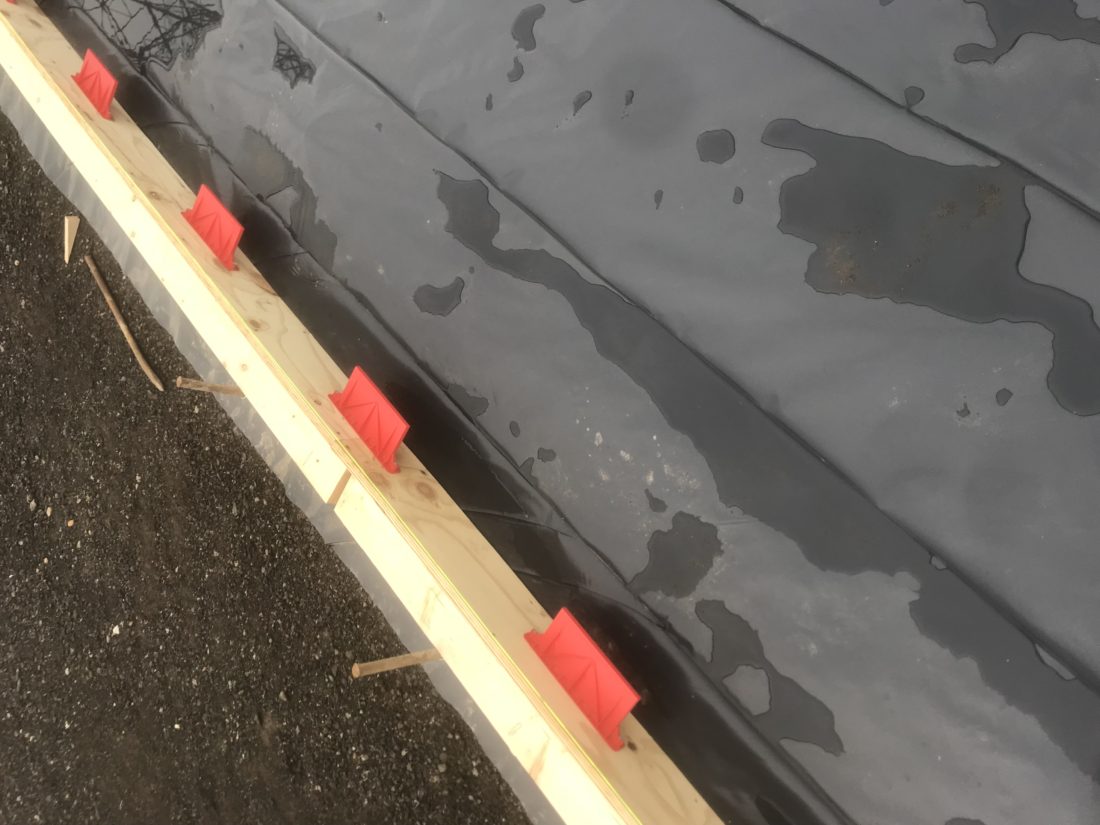 Plate dowels installed to provide excellent joint detailing for full