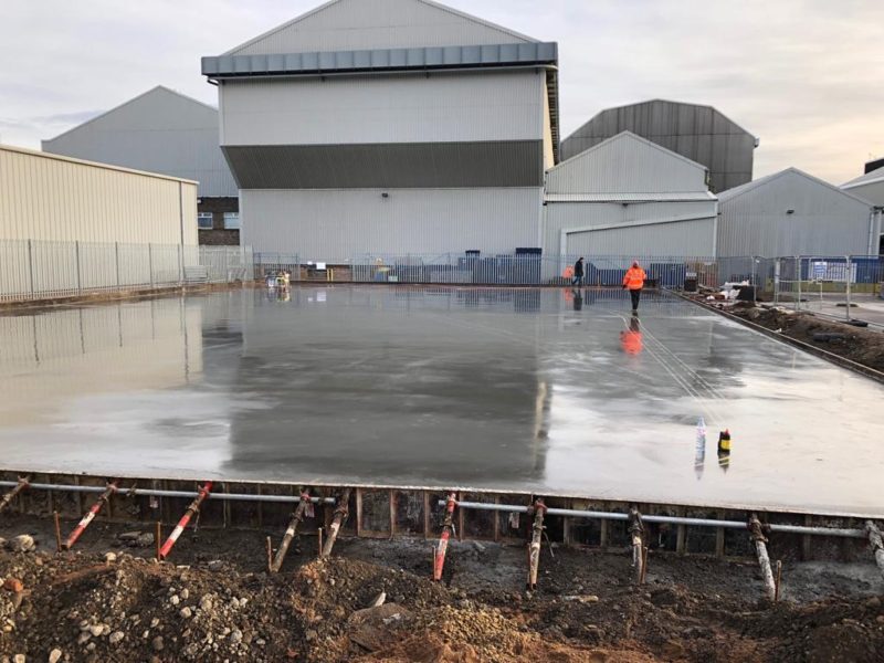 High tolerance cast insitu concrete floor slab Newcastle Level Best