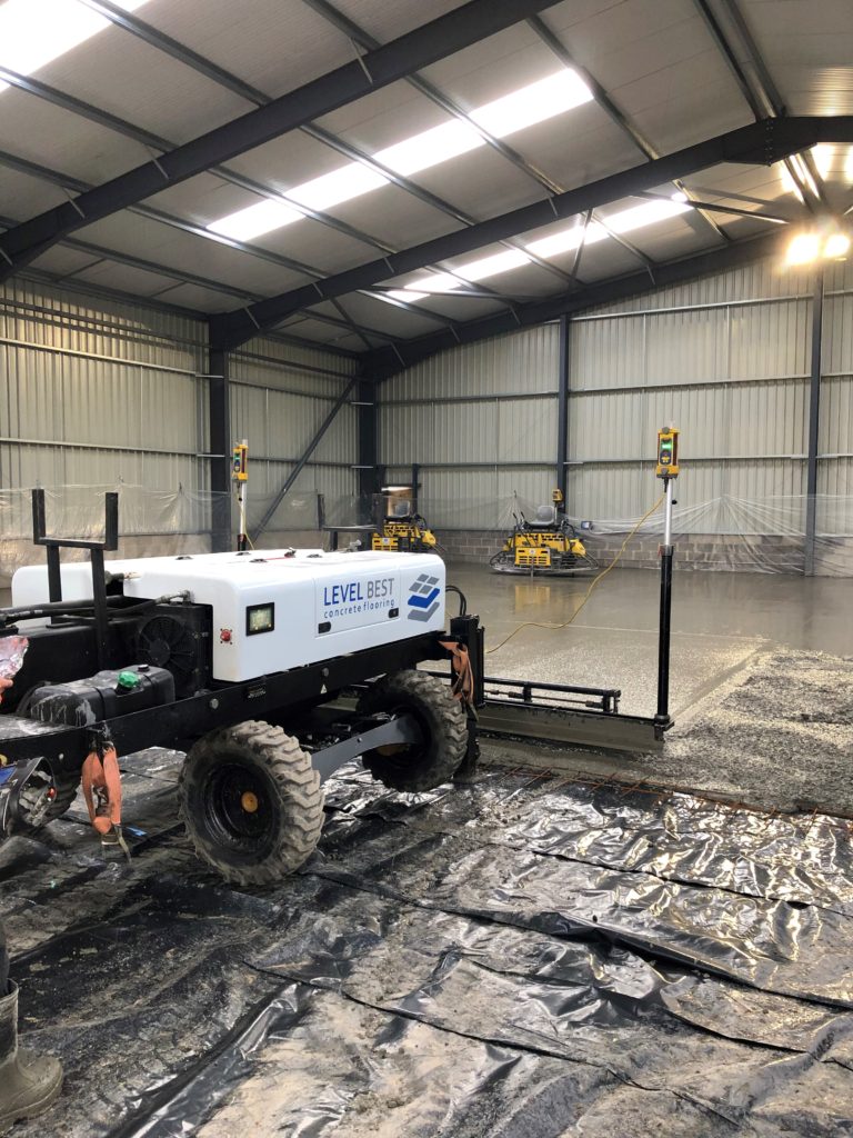 Warehouse concrete flooring in Thirsk, North Yorkshire Level Best