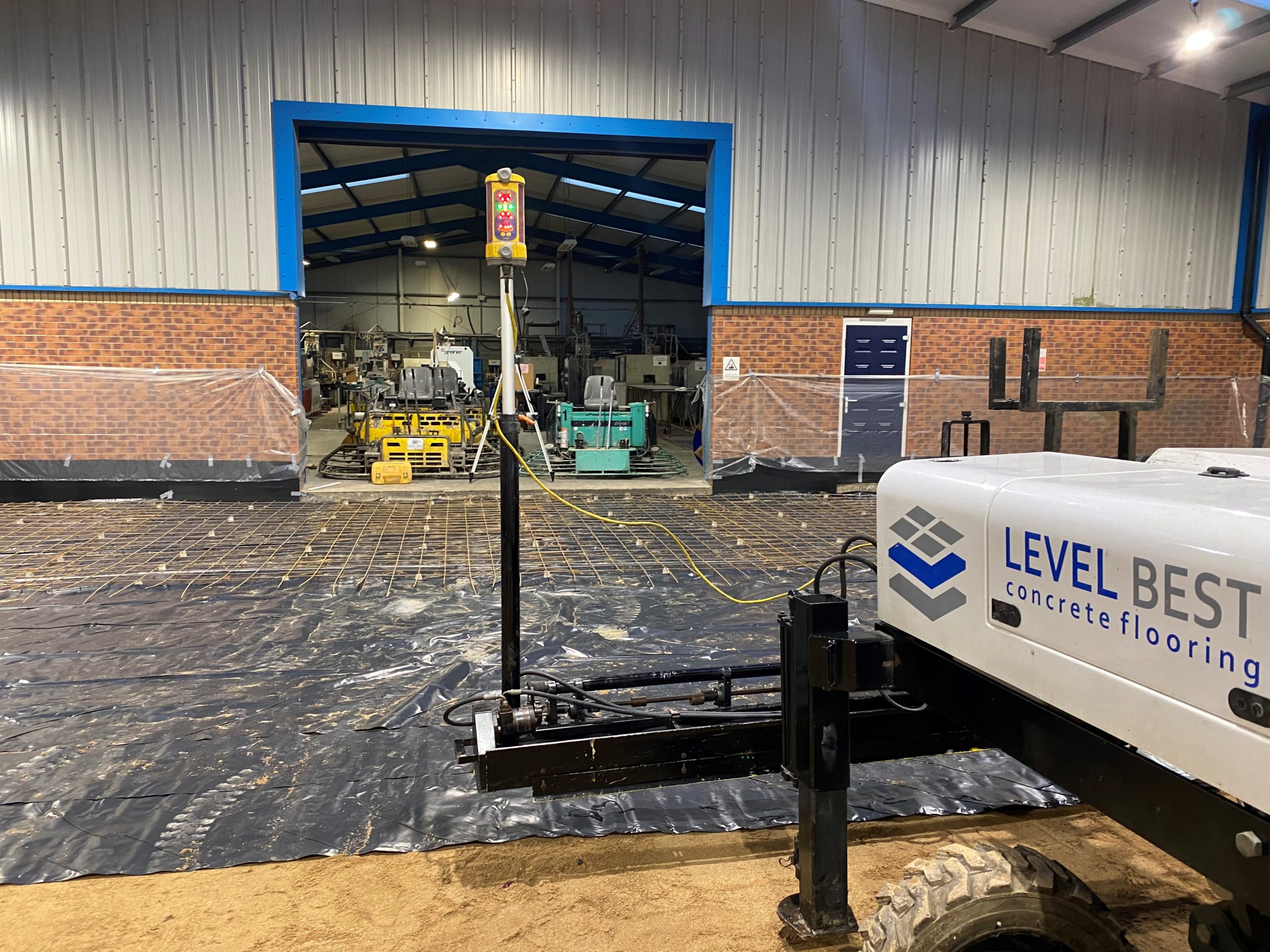 Laser screed concrete flooring in Scunthorpe, North Lincolnshire