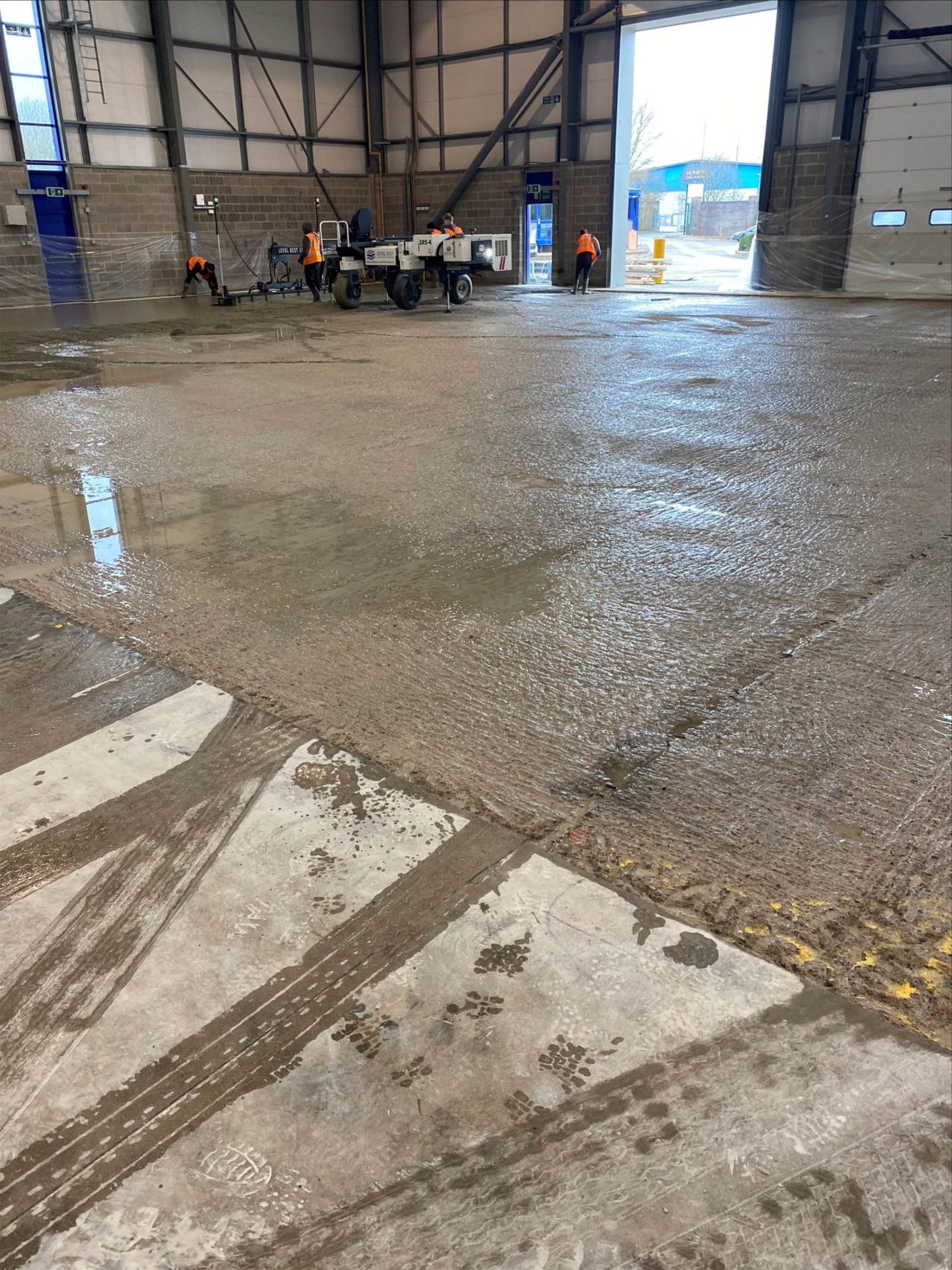 March 2021 workload for industrial concrete flooring contractors