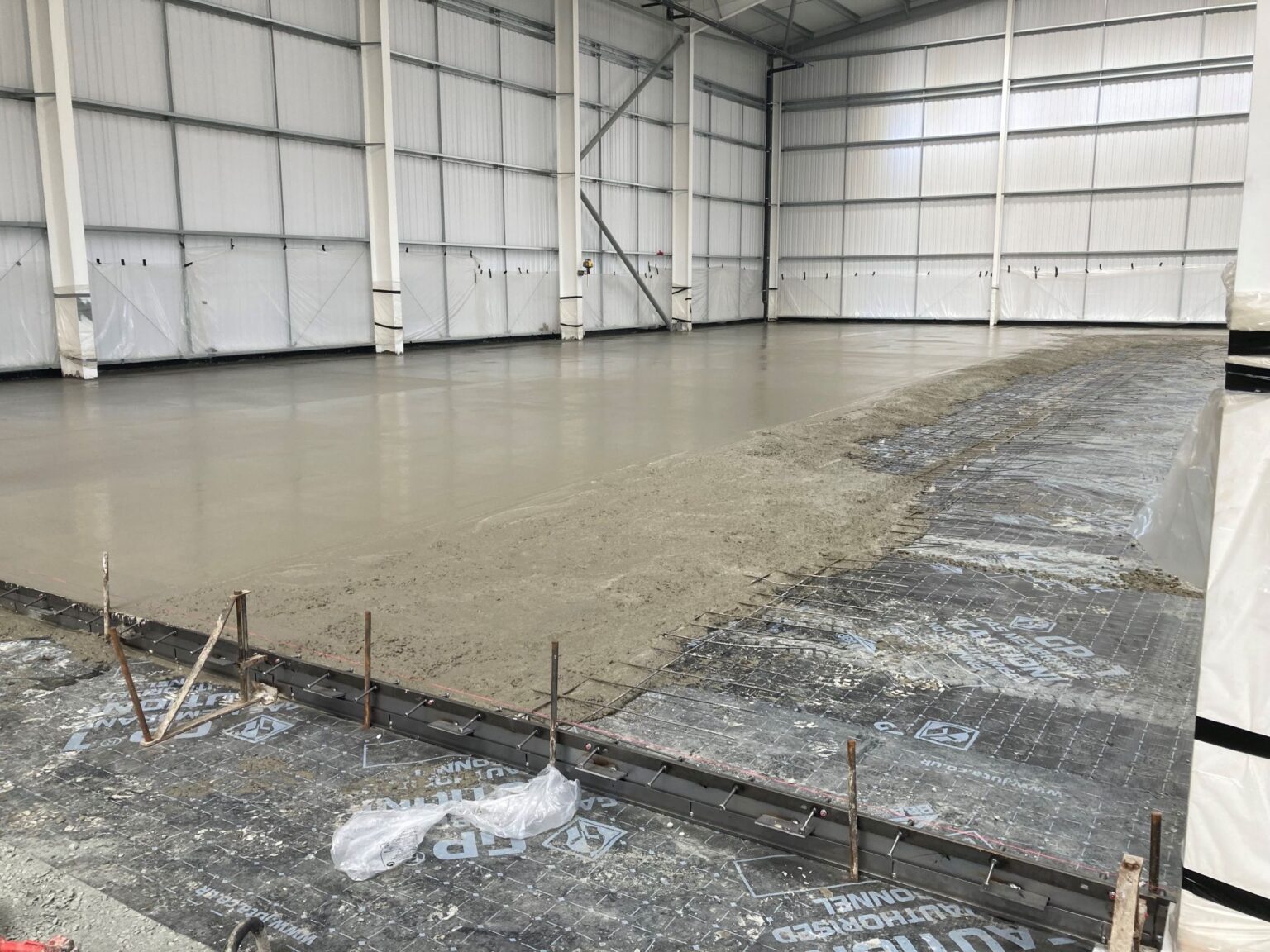 Hightolerance industrial concrete flooring in Witham, Essex Level