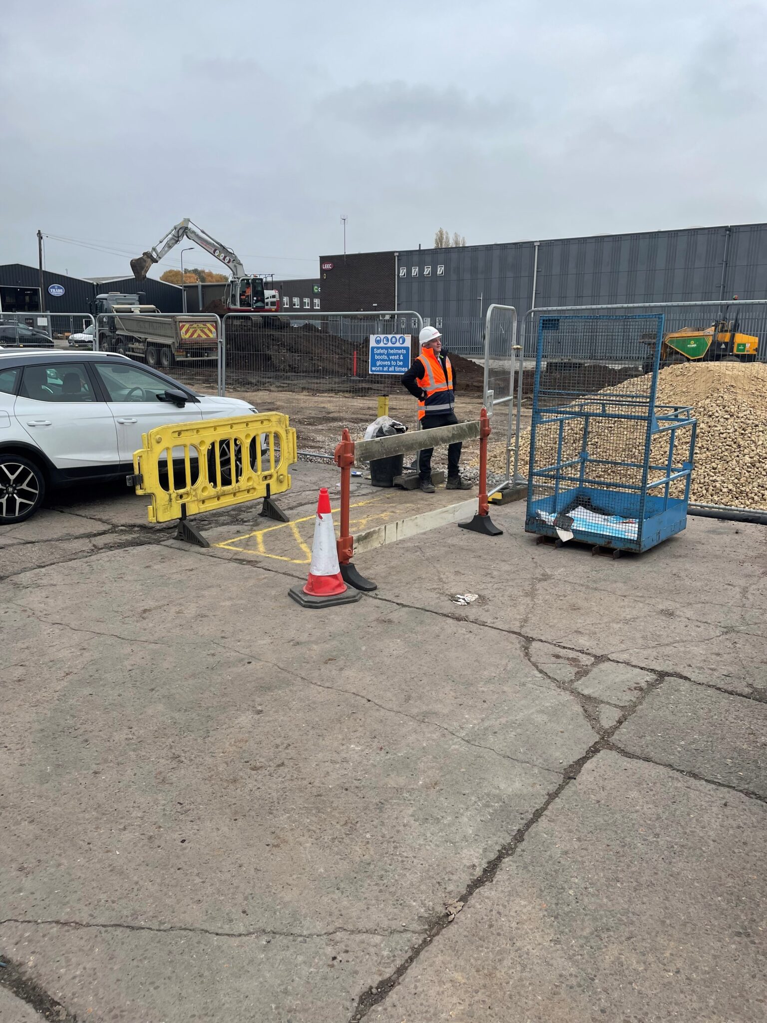 Warehouse concrete floor slabs in Nottingham for printing companies new