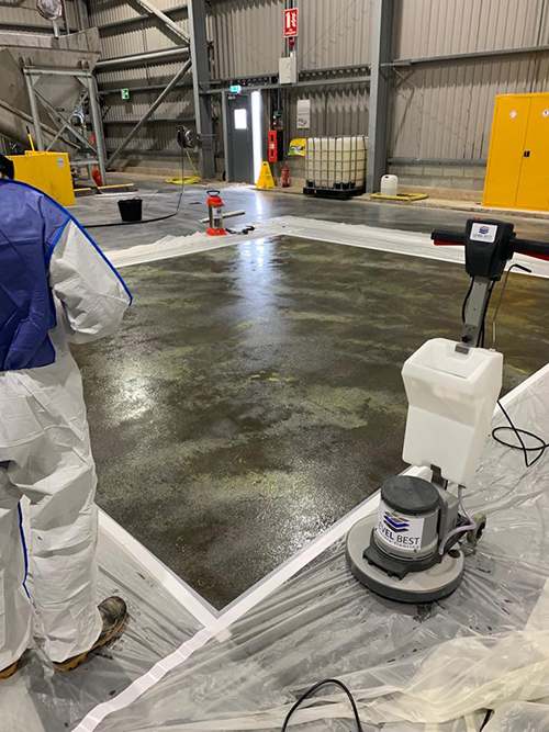 Anti-slip concrete flooring solution carried out by Level Best